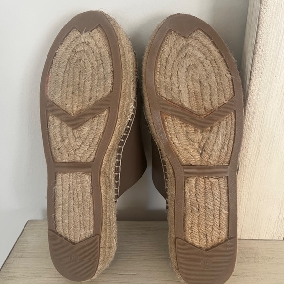 Marc Fisher Espadrille Slide Sandal Brown Size 8 - Picture 6 of 7